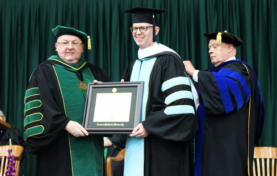 Jacobs receiving his degree