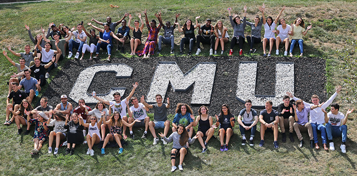 Students outside Inman